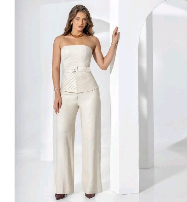 Conjunto calça e tomara que caia